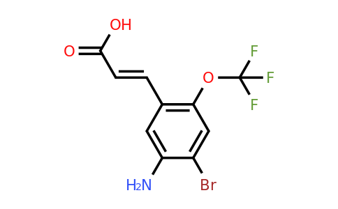 1807438-87-4 | 5-Amino-4-bromo-2-(trifluoromethoxy)cinnamic acid