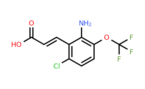 1807439-15-1 | 2-Amino-6-chloro-3-(trifluoromethoxy)cinnamic acid