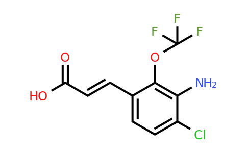 1807439-21-9 | 3-Amino-4-chloro-2-(trifluoromethoxy)cinnamic acid