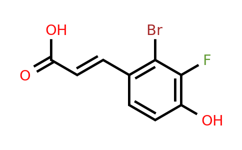 1807439-23-1 | 2-Bromo-3-fluoro-4-hydroxycinnamic acid
