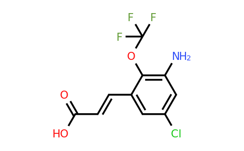 1807439-25-3 | 3-Amino-5-chloro-2-(trifluoromethoxy)cinnamic acid