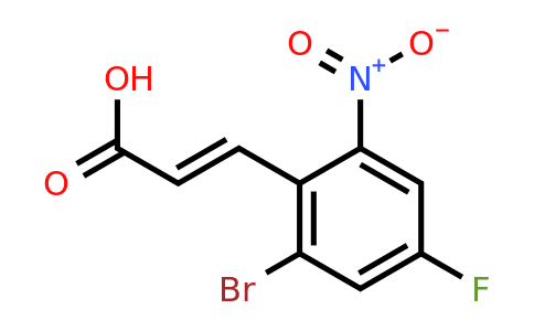 1807439-34-4 | 2-Bromo-4-fluoro-6-nitrocinnamic acid