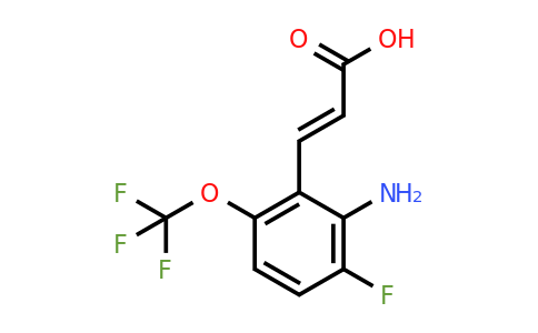 1807439-52-6 | 2-Amino-3-fluoro-6-(trifluoromethoxy)cinnamic acid