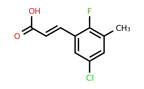 1807439-59-3 | 5-Chloro-2-fluoro-3-methylcinnamic acid
