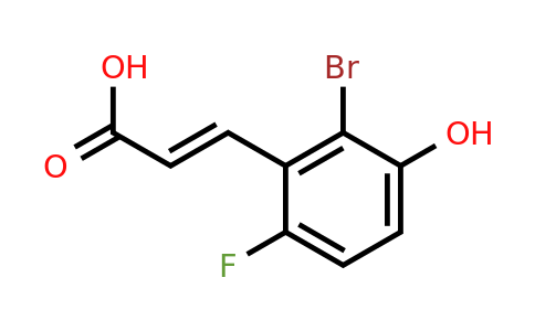 1807439-65-1 | 2-Bromo-6-fluoro-3-hydroxycinnamic acid