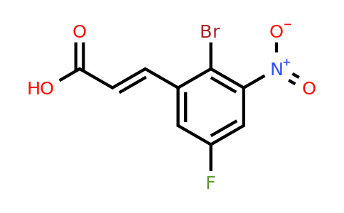 1807439-73-1 | 2-Bromo-5-fluoro-3-nitrocinnamic acid