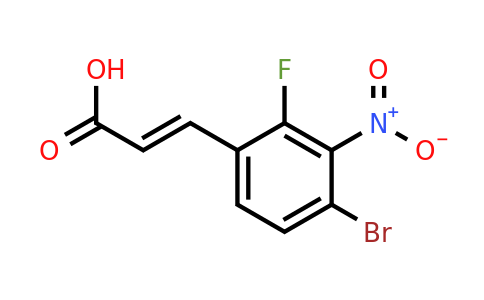 1807439-74-2 | 4-Bromo-2-fluoro-3-nitrocinnamic acid