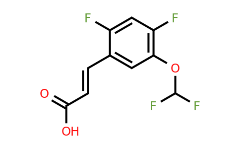 1807439-81-1 | 2,4-Difluoro-5-(difluoromethoxy)cinnamic acid