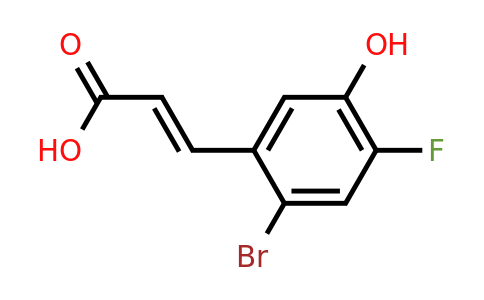 1807439-82-2 | 2-Bromo-4-fluoro-5-hydroxycinnamic acid