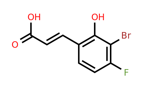 1807439-83-3 | 3-Bromo-4-fluoro-2-hydroxycinnamic acid