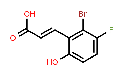 1807440-19-2 | 2-Bromo-3-fluoro-6-hydroxycinnamic acid