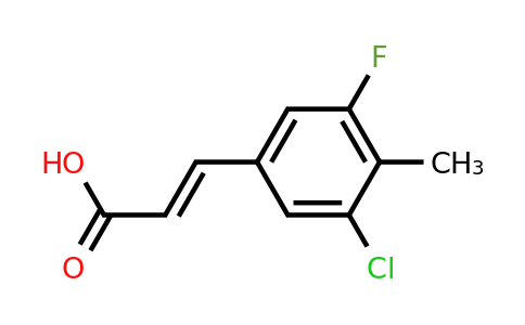 1807440-25-0 | 3-Chloro-5-fluoro-4-methylcinnamic acid