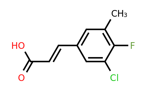 1807440-35-2 | 3-Chloro-4-fluoro-5-methylcinnamic acid