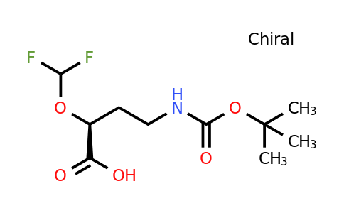 1807891-02-6 | (S)-4-((tert-Butoxycarbonyl)amino)-2-(difluoromethoxy)butanoic acid