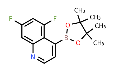 1815615-48-5 | 5,7-DIFLUORO-4-(4,4,5,5-TETRAMETHYL-1,3,2-DIOXABOROLAN-2-YL)QUINOLINE