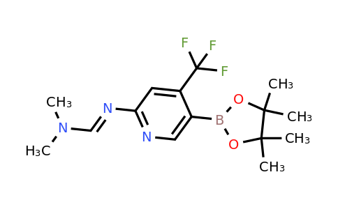 1820902-70-2 | (E)-N,N-DIMETHYL-N'-(5-(4,4,5,5-TETRAMETHYL-1,3,2-DIOXABOROLAN-2-YL)-4-(TRIFLUOROMETHYL)PYRIDIN-2-YL)FORMIMIDAMIDE