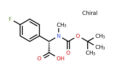 1821739-76-7 | (S)-2-((tert-Butoxycarbonyl)(methyl)amino)-2-(4-fluorophenyl)acetic acid