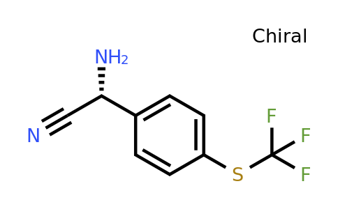 1821768-02-8 | (R)-2-Amino-2-(4-((trifluoromethyl)thio)phenyl)acetonitrile