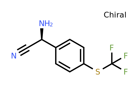 1821840-08-7 | (S)-2-Amino-2-(4-((trifluoromethyl)thio)phenyl)acetonitrile