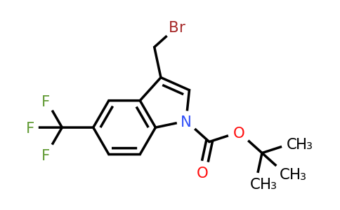 1823499-57-5 | tert-Butyl 3-(bromomethyl)-5-(trifluoromethyl)-1H-indole-1-carboxylate