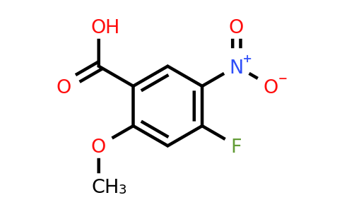 1824284-36-7 | 4-Fluoro-2-methoxy-5-nitrobenzoic acid