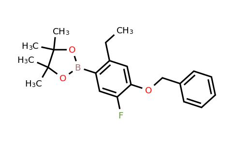 1825308-37-9 | 2-(4-(Benzyloxy)-2-ethyl-5-fluorophenyl)-4,4,5,5-tetramethyl-1,3,2-dioxaborolane