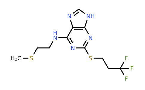 1830294-25-1 | N-(2-(METHYLTHIO)ETHYL)-2-((3,3,3-TRIFLUOROPROPYL)THIO)-9H-PURIN-6-AMINE