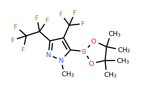 1845774-25-5 | 1-METHYL-3-(PERFLUOROETHYL)-5-(4,4,5,5-TETRAMETHYL-1,3,2-DIOXABOROLAN-2-YL)-4-(TRIFLUOROMETHYL)-1H-PYRAZOLE