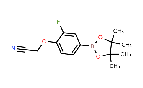 1847480-32-3 | 2-(2-Fluoro-4-(4,4,5,5-tetramethyl-1,3,2-dioxaborolan-2-yl)phenoxy)acetonitrile