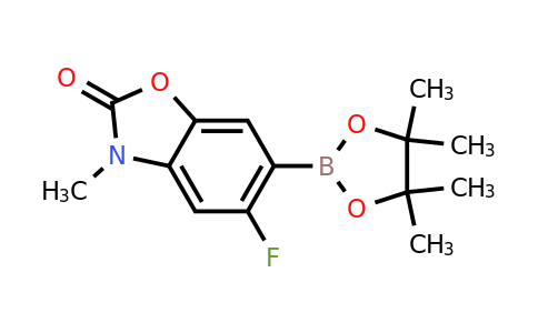 1857348-70-9 | 5-Fluoro-3-methyl-6-(4,4,5,5-tetramethyl-1,3,2-dioxaborolan-2-yl)benzo[d]oxazol-2(3H)-one