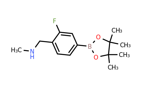 1857348-79-8 | 1-(2-Fluoro-4-(4,4,5,5-tetramethyl-1,3,2-dioxaborolan-2-yl)phenyl)-N-methylmethanamine