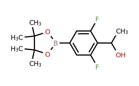 1858215-82-3 | 1-[2,6-Difluoro-4-(4,4,5,5-tetramethyl-1,3,2-dioxaborolan-2-yl)phenyl]ethanol