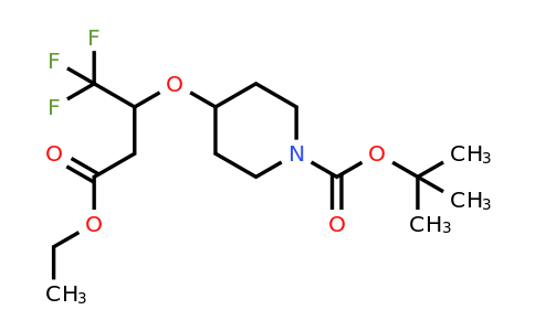 1864074-89-4 | tert-Butyl 4-(4-ethoxy-1,1,1-trifluoro-4-oxobutan-2-yloxy)piperidine-1-carboxylate