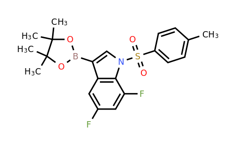1878207-49-8 | 5,7-Difluoro-3-(4,4,5,5-tetramethyl-1,3,2-dioxaborolan-2-yl)-1-tosyl-1H-indole