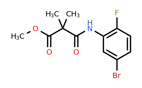1890113-34-4 | Propanoic acid, 3-[(5-bromo-2-fluorophenyl)amino]-2,2-dimethyl-3-oxo-, methyl ester