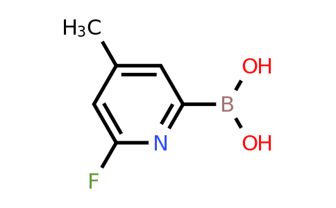 1897428-49-7 | 6-Fluoro-4-methylpyridine-2-boronic acid