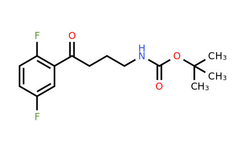 1919868-79-3 | tert-Butyl (4-(2,5-difluorophenyl)-4-oxobutyl)carbamate