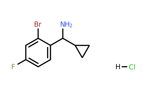 1923056-75-0 | (2-Bromo-4-fluorophenyl)(cyclopropyl)methanamine hydrochloride