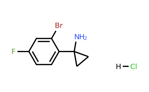 1923056-86-3 | 1-(2-Bromo-4-fluorophenyl)cyclopropanamine hydrochloride