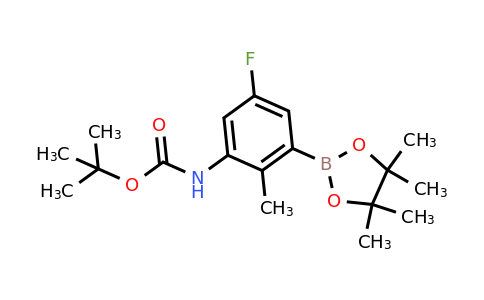 1931066-90-8 | tert-Butyl (5-fluoro-2-methyl-3-(4,4,5,5-tetramethyl-1,3,2-dioxaborolan-2-yl)phenyl)carbamate