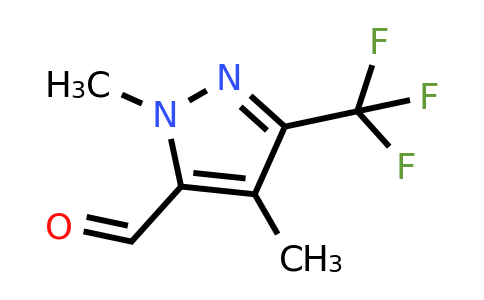 2,4-dimethyl-5-(trifluoromethyl)pyrazole-3-carbaldehyde