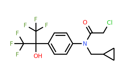 1951441-02-3 | 2-Chloro-N-(cyclopropylmethyl)-N-(4-(1,1,1,3,3,3-hexafluoro-2-hydroxypropan-2-yl)phenyl)acetamide
