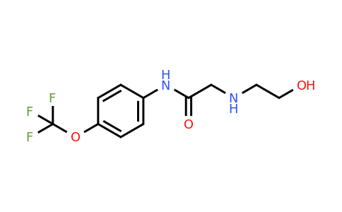 1951441-22-7 | 2-((2-Hydroxyethyl)amino)-N-(4-(trifluoromethoxy)phenyl)acetamide