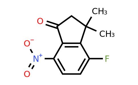 1951441-50-1 | 4-Fluoro-3,3-dimethyl-7-nitro-2,3-dihydro-1H-inden-1-one