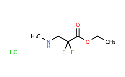 1956311-12-8 | Ethyl 2,2-Difluoro-3-(methylamino)propanoate hydrochloride