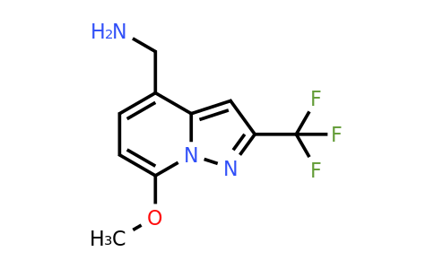 (7-Methoxy-2-(trifluoromethyl)pyrazolo[1,5-a]pyridin-4-yl)methanamine