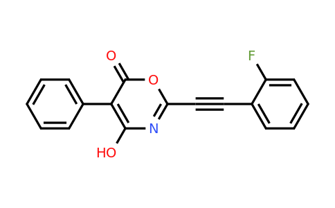 2-((2-Fluorophenyl)ethynyl)-4-hydroxy-5-phenyl-6H-1,3-oxazin-6-one