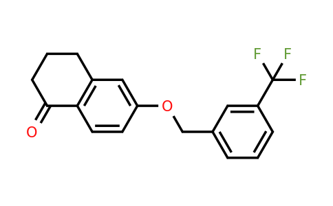1956377-06-2 | 6-((3-(Trifluoromethyl)benzyl)oxy)-3,4-dihydronaphthalen-1(2H)-one