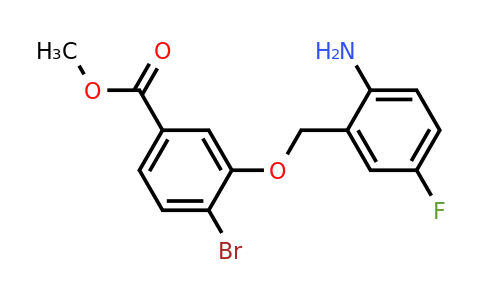1956382-12-9 | Methyl 3-((2-amino-5-fluorobenzyl)oxy)-4-bromobenzoate