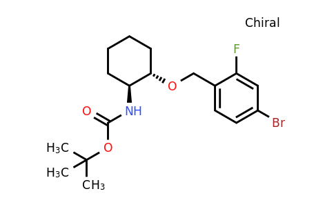 1956385-54-8 | tert-Butyl (trans-2-((4-bromo-2-fluorobenzyl)oxy)cyclohexyl)carbamate